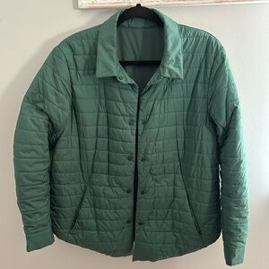 Lululemon Switch Please Shacket Green Reversible Size 10